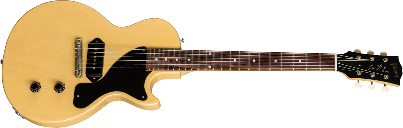 Gibson Custom Shop Les Paul Junior 1957 Single Cut Reissue P90 Ht Rw - Vos Tv Yellow - Single-Cut-E-Gitarre - Main picture