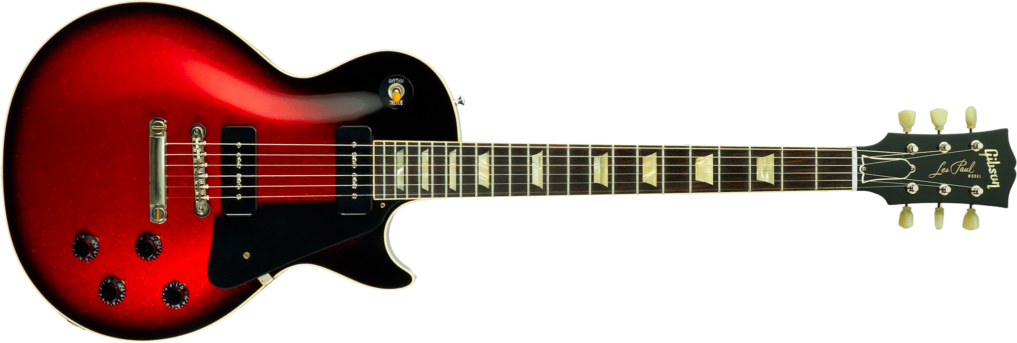 Gibson Custom Shop Les Paul Standard 1956 2p90 Ht Rw #65457 - Red Sparkle Burst - Single-Cut-E-Gitarre - Main picture