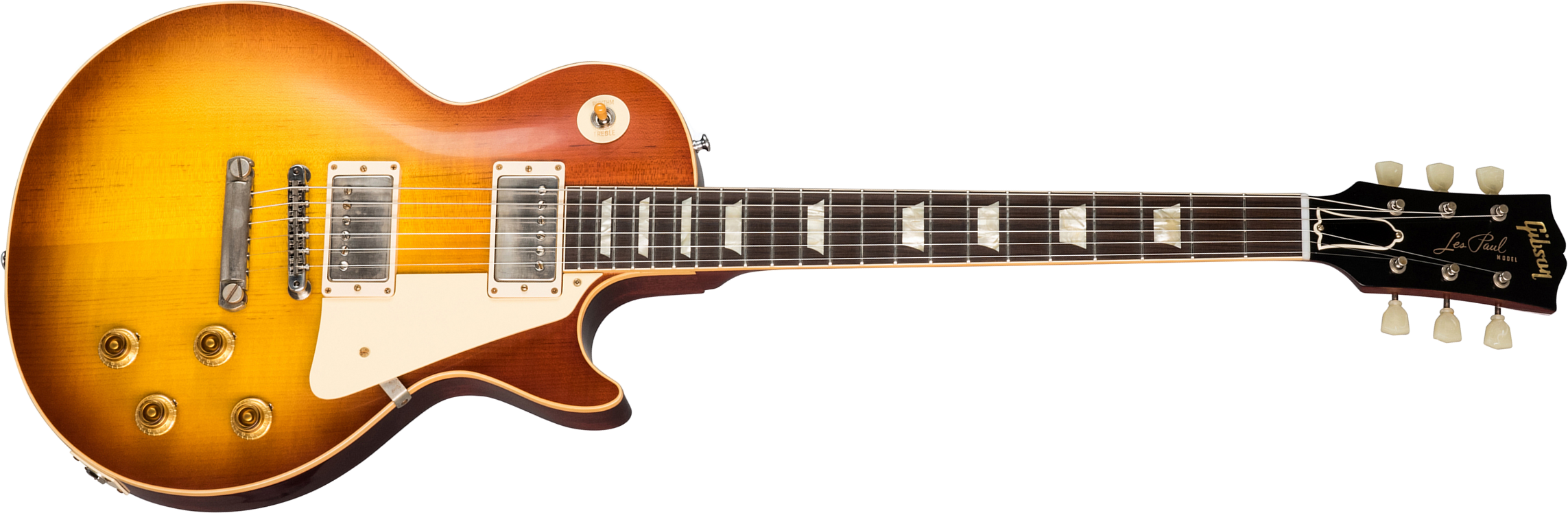 Gibson Custom Shop Les Paul Standard 1958 Reissue 2019 2h Ht Rw - Vos Iced Tea Burst - Single-Cut-E-Gitarre - Main picture