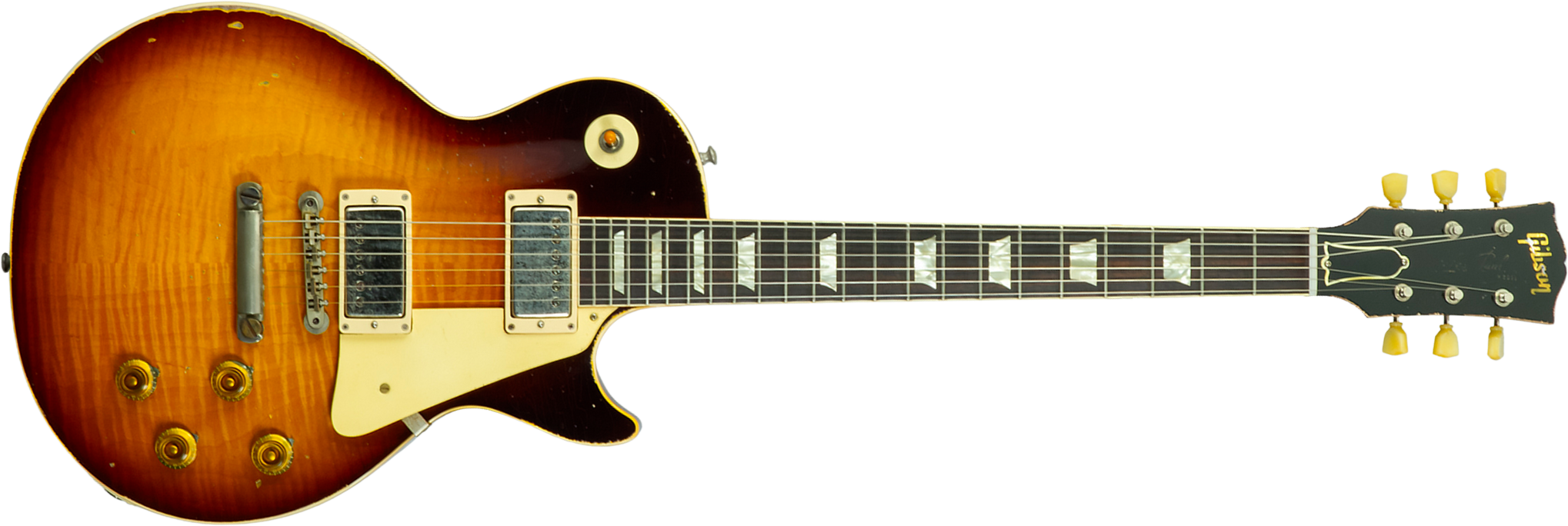 Gibson Custom Shop Les Paul Standard 1959 2h Ht Rw #961232 - Murphy Lab Aged Tobacco Sunburst - Single-Cut-E-Gitarre - Main picture