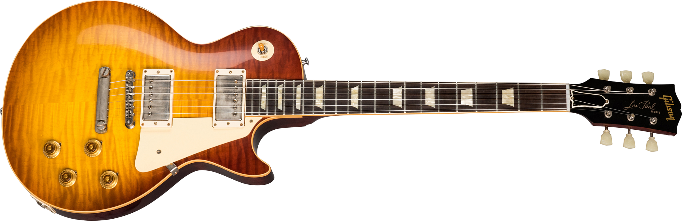 Gibson Custom Shop Les Paul Standard 1959 60th Anniversary Bolivian Rw - Vos Orange Sunset Fade - Single-Cut-E-Gitarre - Main picture