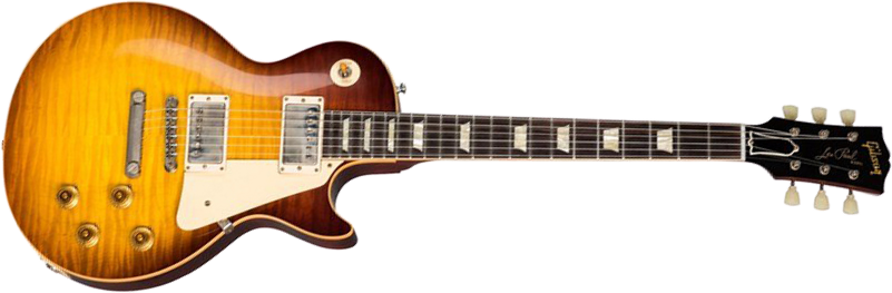 Gibson Custom Shop Les Paul Standard 1959 60th Anniversary Bolivian Rw - Vos Slow Iced Tea Fade - Single-Cut-E-Gitarre - Main picture