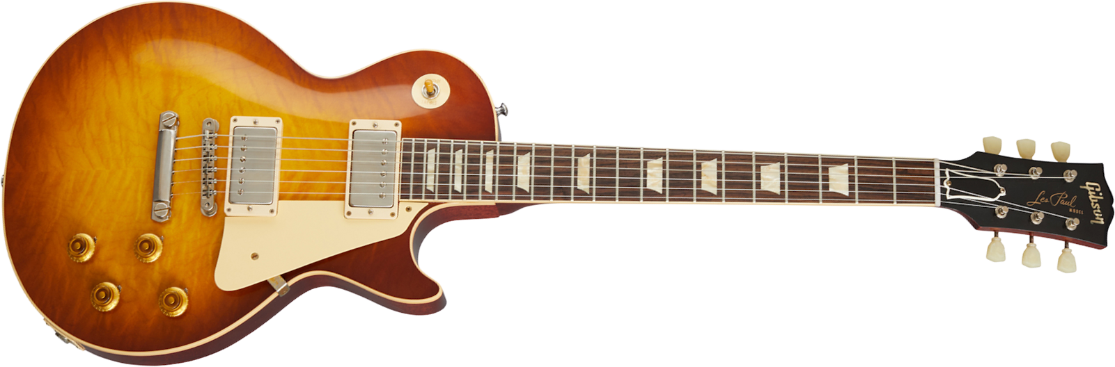 Gibson Custom Shop Les Paul Standard 1959 Reissue 2020 2h Ht Rw - Vos Iced Tea Burst - Single-Cut-E-Gitarre - Main picture