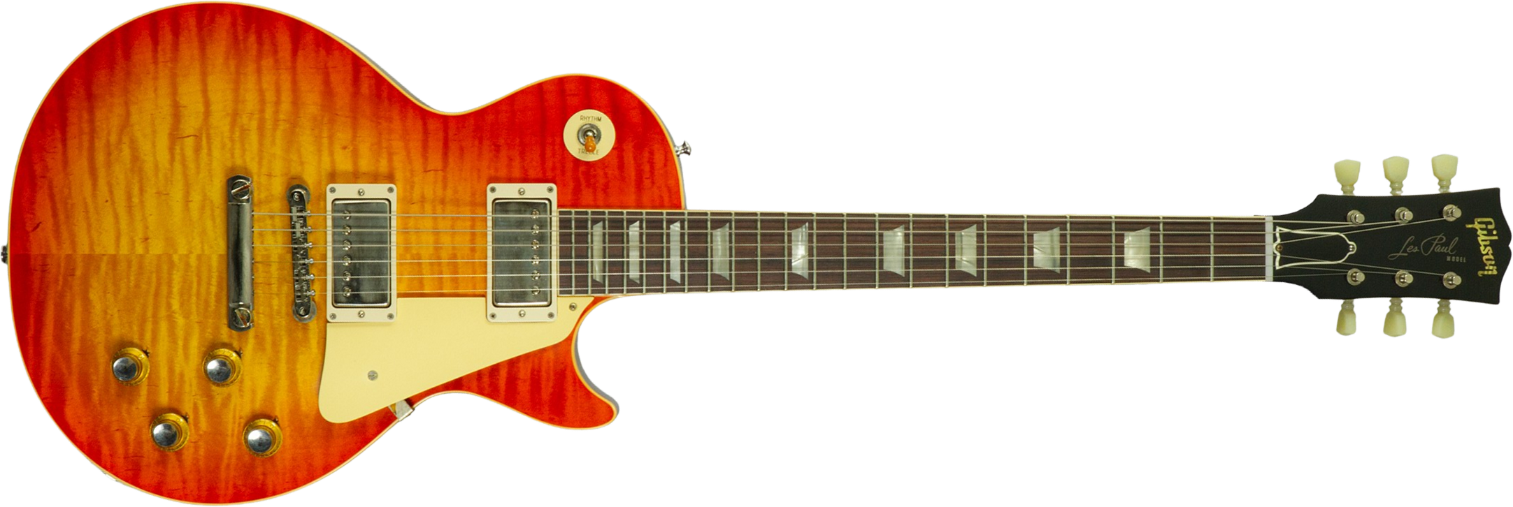 Gibson Custom Shop Les Paul Standard 1960 Reissue 2h Ht Rw #04552 - Vos Tangerine Burst - Single-Cut-E-Gitarre - Main picture