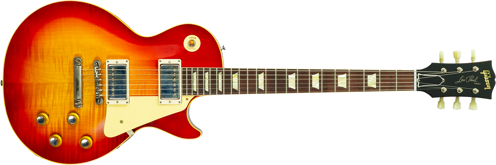 Gibson Custom Shop Les Paul Standard 1960 Reissue 2h Ht Rw #04714 - Vos Washed Cherry Sunburst - Single-Cut-E-Gitarre - Main picture