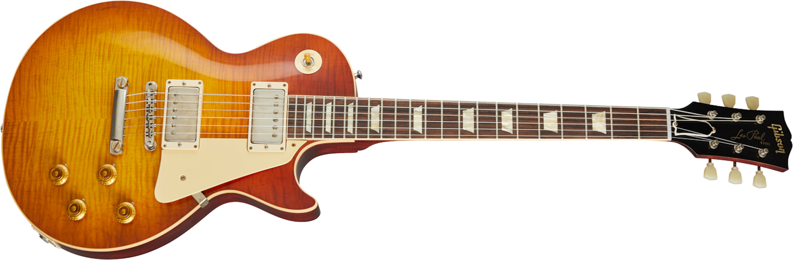 Gibson Custom Shop Les Paul Standard 1960 V1 60th Anniversary 2h Ht Rw - Vos Antiquity Burst - Single-Cut-E-Gitarre - Main picture