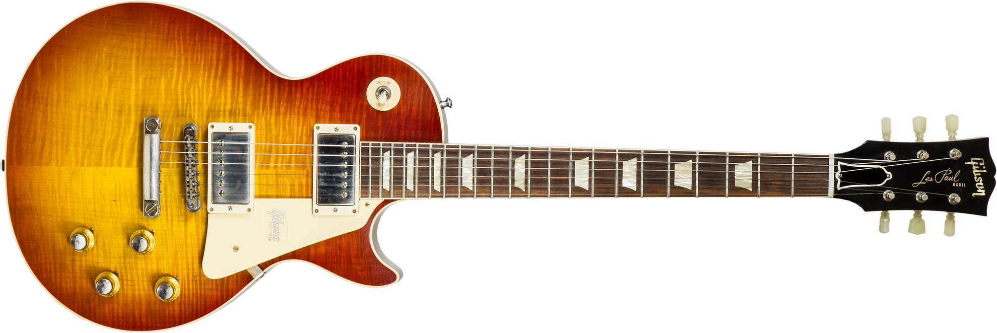 Gibson Custom Shop Les Paul Standard 1960 V2 60th Anniversary 2h Ht Rw #00492 - Vos Tomato Soup Burst - Single-Cut-E-Gitarre - Main picture