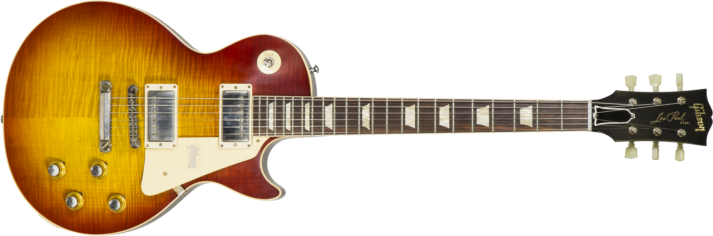 Gibson Custom Shop Les Paul Standard 1960 V2 60th Anniversary 2h Ht Rw - Vos Tomato Soup Burst - Single-Cut-E-Gitarre - Main picture