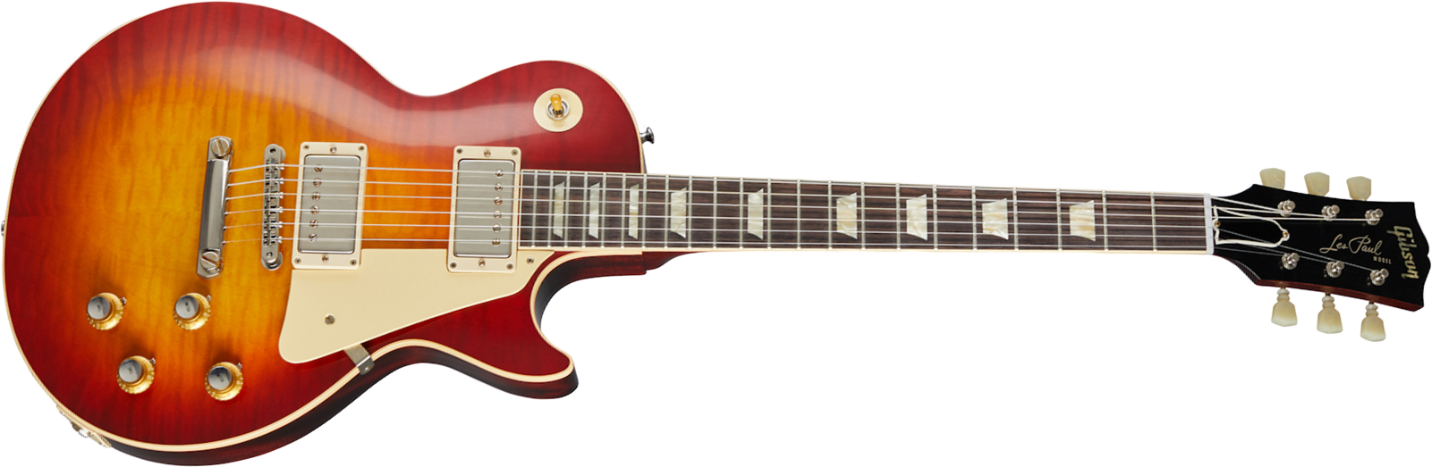 Gibson Custom Shop Les Paul Standard 1960 V3 60th Anniversary - Vos Wide Tomato Burst - Single-Cut-E-Gitarre - Main picture