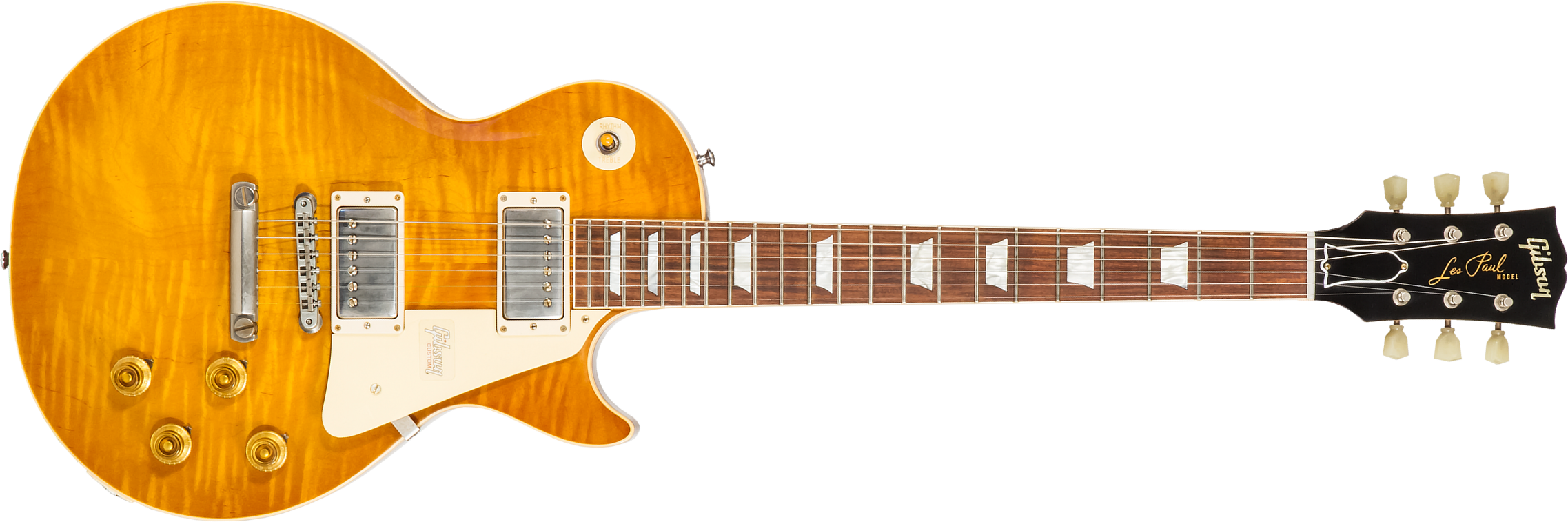 Gibson Custom Shop Les Paul Standard Burstdriver 2h Ht Rw #871130 - Vos Amber Ale - Single-Cut-E-Gitarre - Main picture