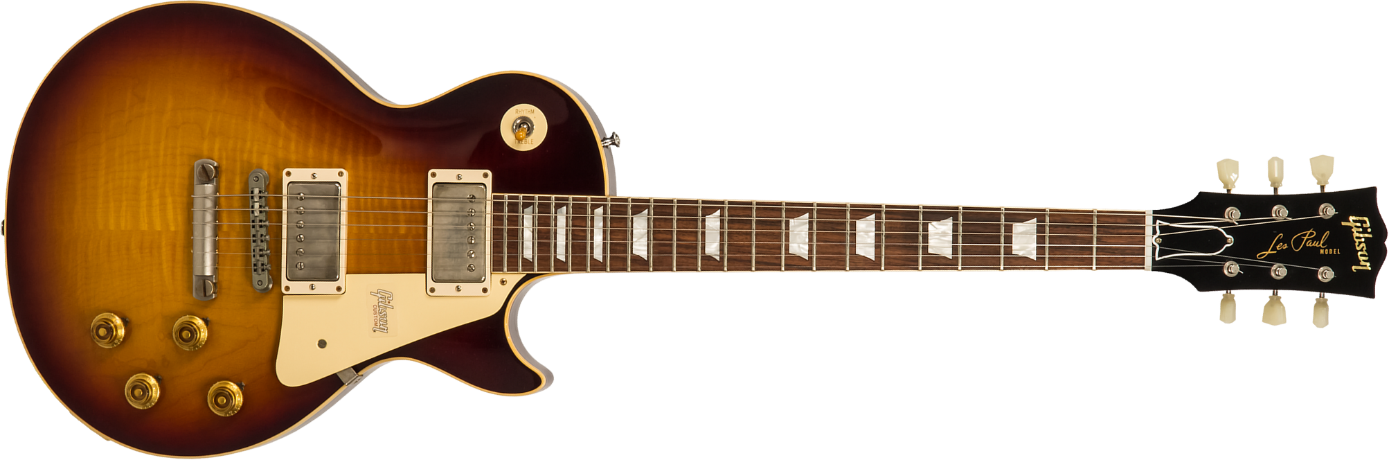 Gibson Custom Shop Les Paul Standard Burstdriver 2h Ht Rw #871301 - Vos Havana Fade - Single-Cut-E-Gitarre - Main picture