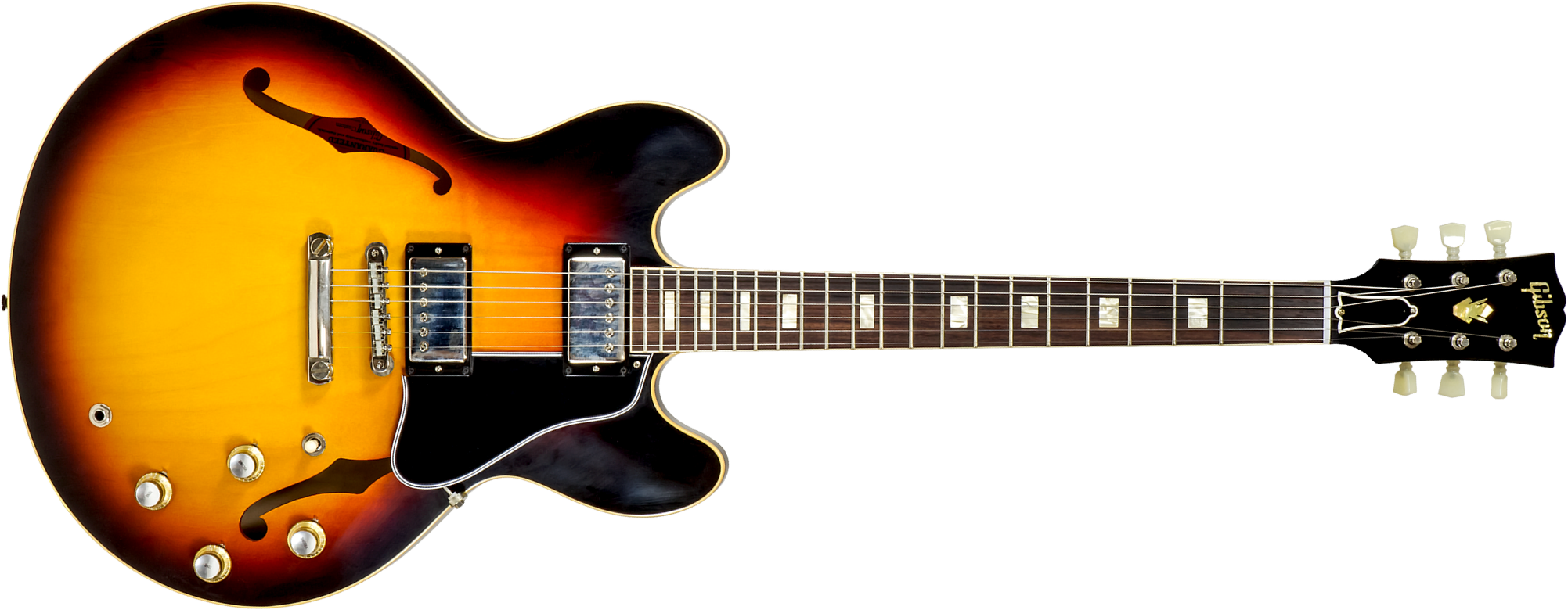 Gibson Custom Shop M2m Es-335 1964 2h Ht Rw #130446 - Murphy Lab Light Aged Vintage Burst - Semi-Hollow E-Gitarre - Main picture