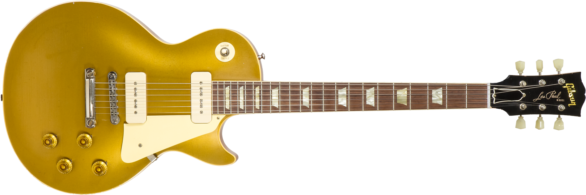 Gibson Custom Shop M2m Les Paul 1956 2h Ht Rw #63139 - Murphy Lab Light Aged Antique Gold - Single-Cut-E-Gitarre - Main picture