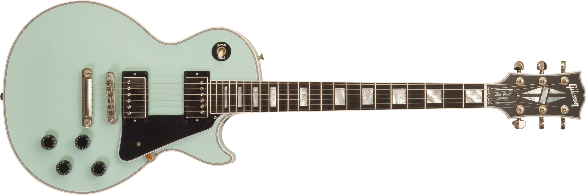 Gibson Custom Shop M2m Les Paul Custom 2h Ht Eb #cs501799 - Murphy Lab Aged Kerry Green - Single-Cut-E-Gitarre - Main picture
