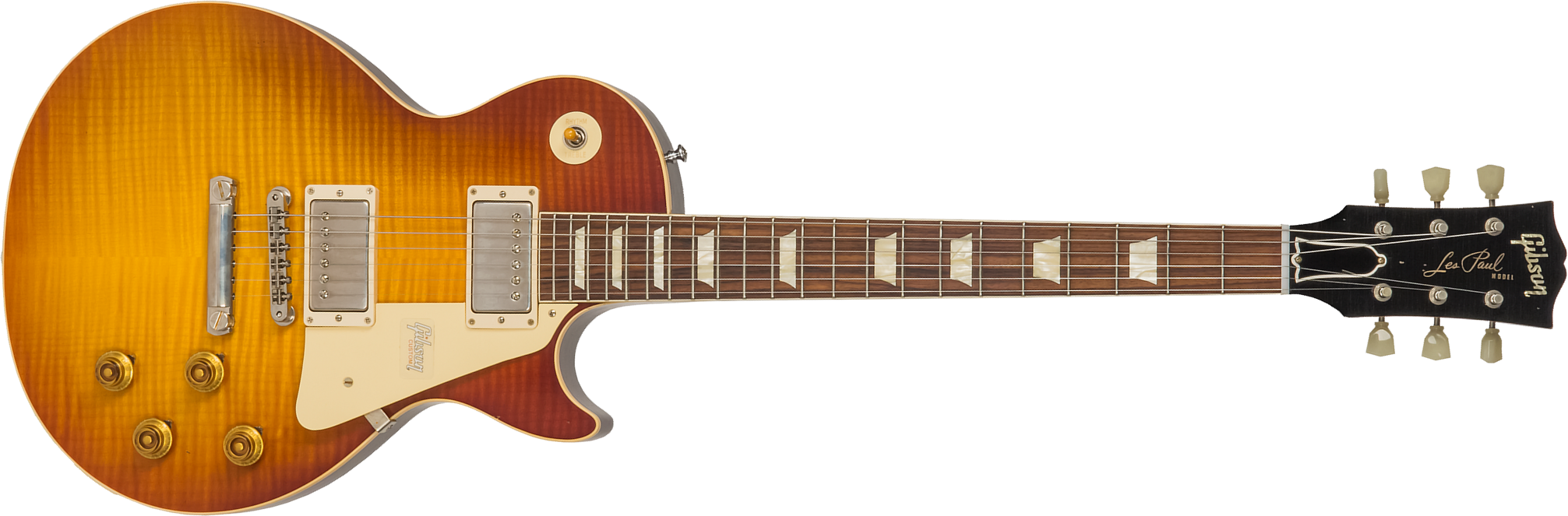 Gibson Custom Shop M2m Les Paul Standard 1958 2h Ht Rw #89886 - Aged Royal Teaburst - Single-Cut-E-Gitarre - Main picture