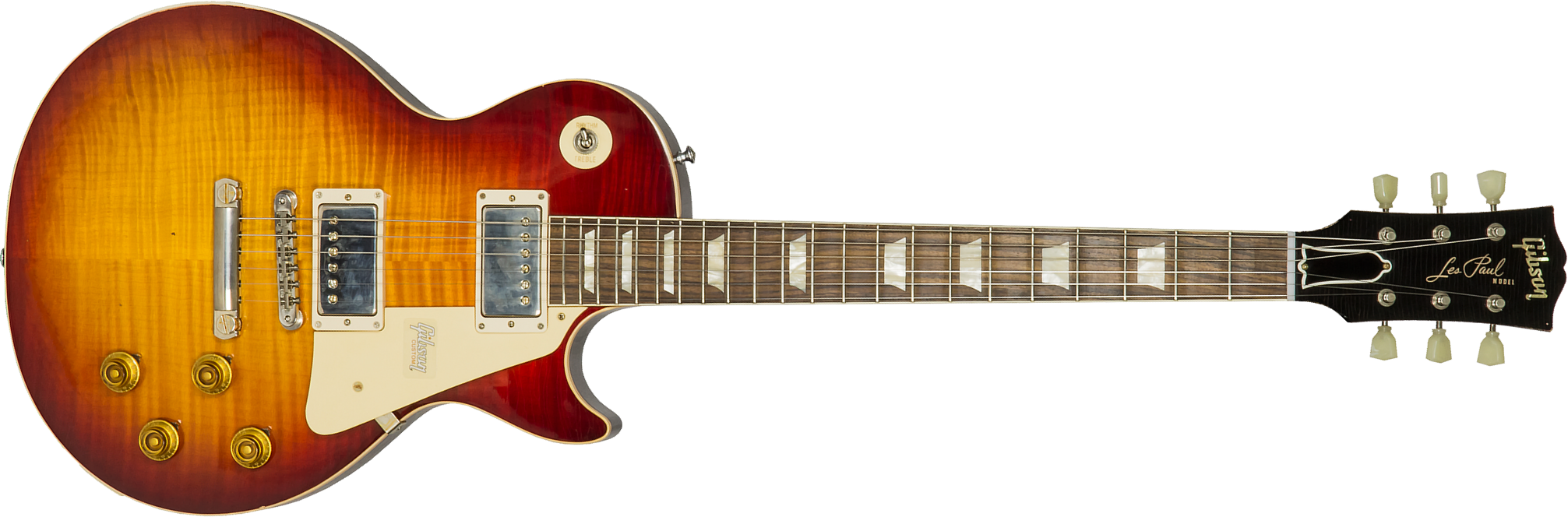 Gibson Custom Shop M2m Les Paul Standard 1958 2h Ht Rw #89889 - Aged Vintage Cherry Burst - Single-Cut-E-Gitarre - Main picture