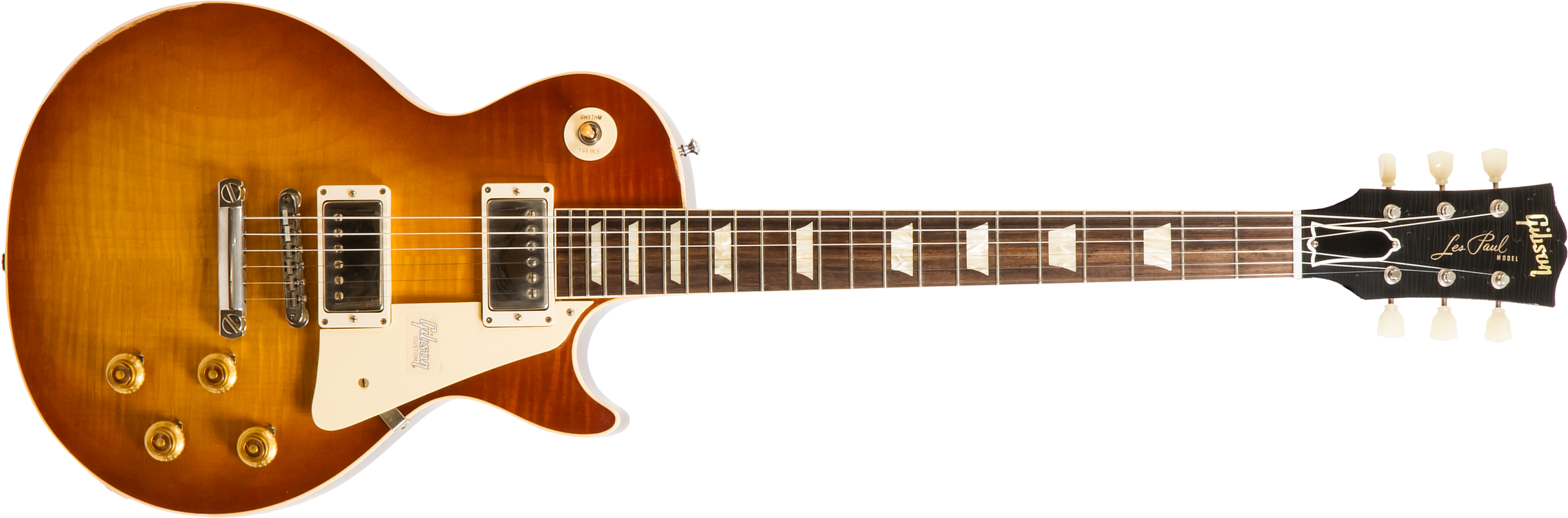 Gibson Custom Shop M2m Les Paul Standard 1958 #891117 - Lightly Aged Iced Tea - Single-Cut-E-Gitarre - Main picture