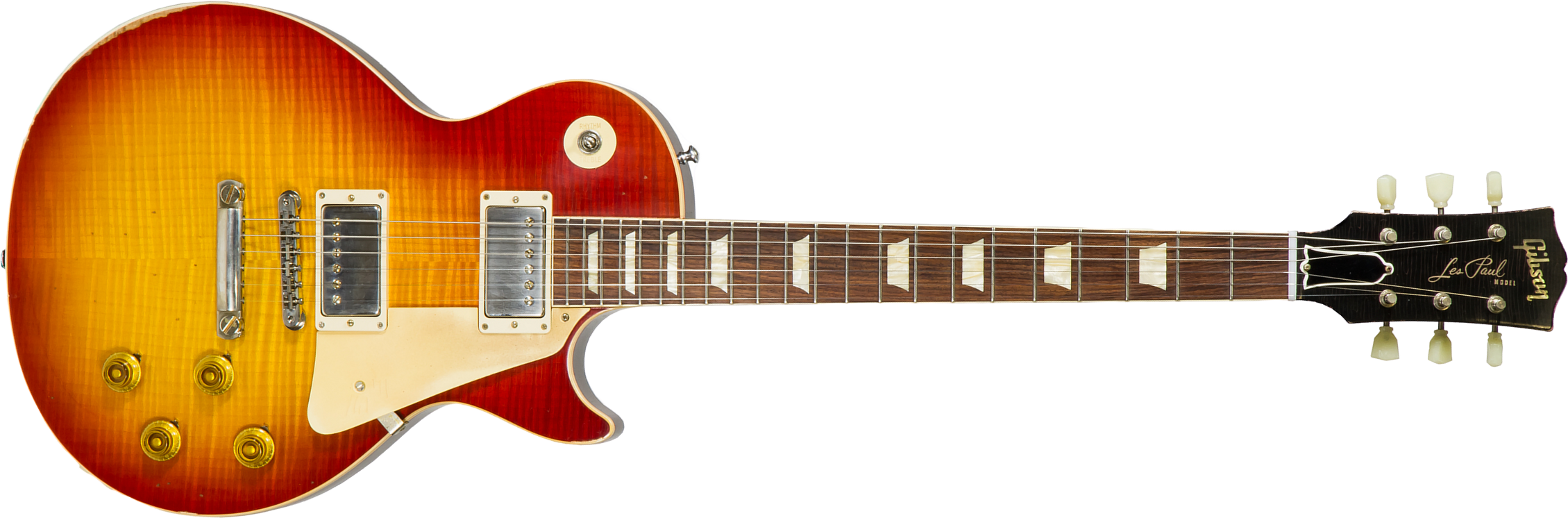 Gibson Custom Shop M2m Les Paul Standard 1958 Reissue 2019 2h Ht Rw #89849 - Heavy Aged First Burst - Single-Cut-E-Gitarre - Main picture