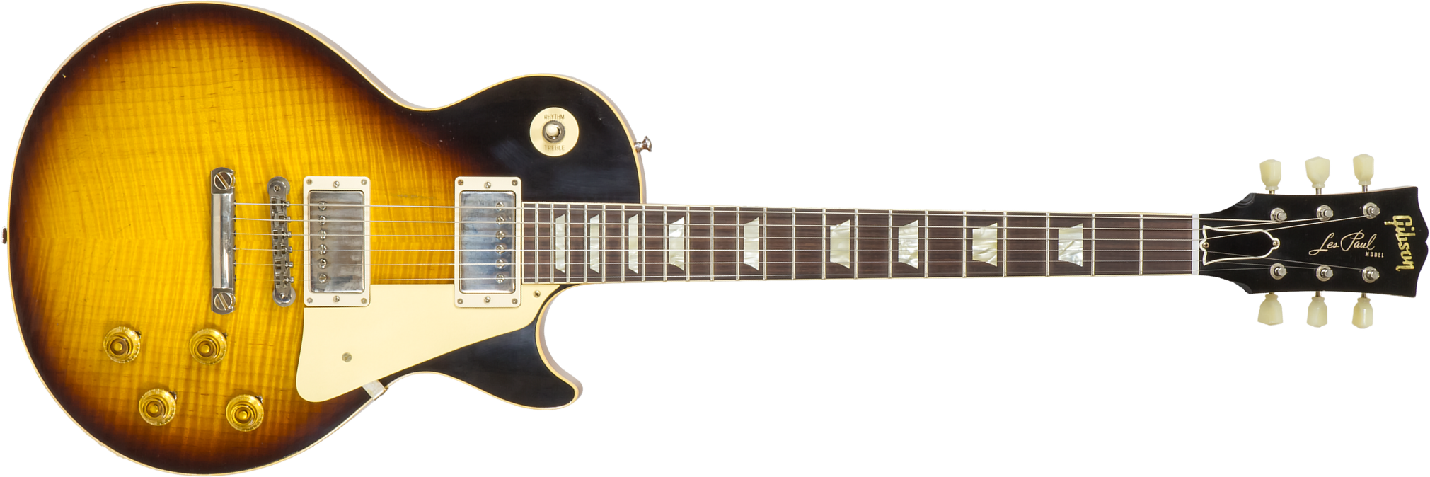 Gibson Custom Shop M2m Les Paul Standard 1959 2h Ht Rw #932131 - Murphy Lab Light Aged Kindred Burst - Single-Cut-E-Gitarre - Main picture