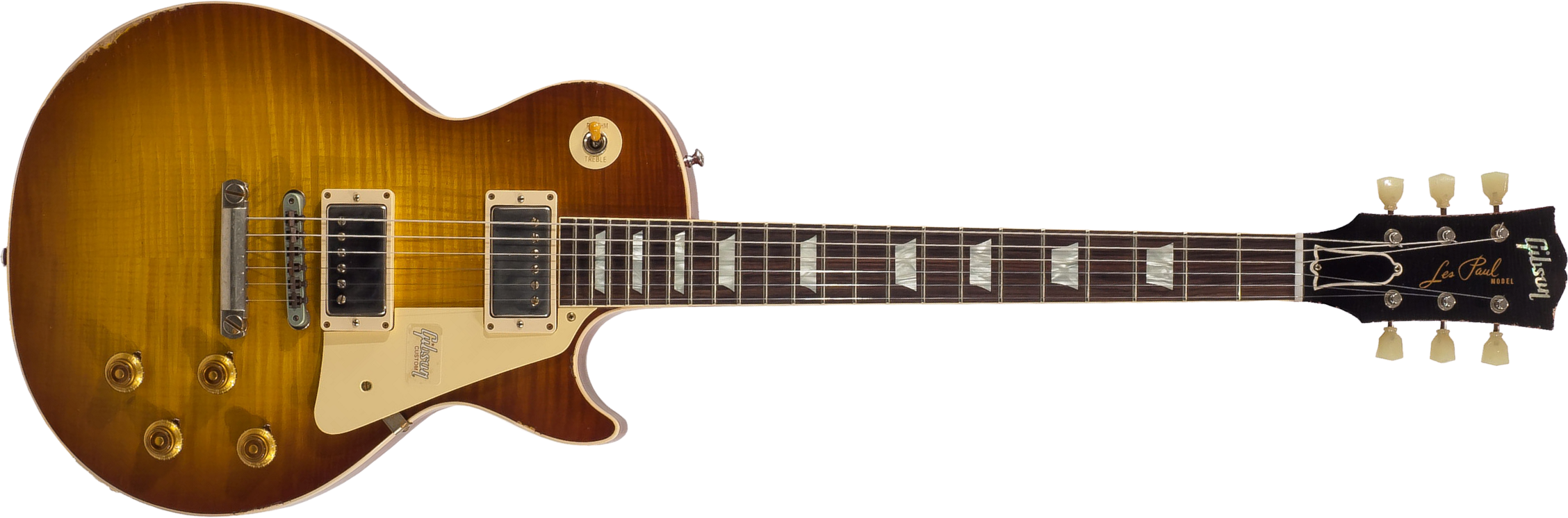 Gibson Custom Shop M2m Les Paul Standard 1959 2h Ht Rw #982197 - Heavy Aged Iced Tea - Single-Cut-E-Gitarre - Main picture