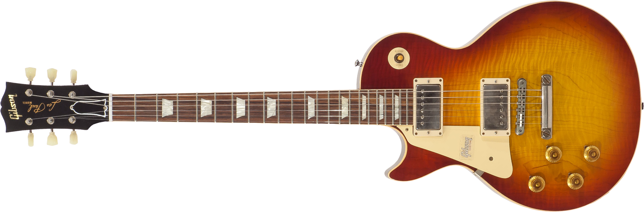 Gibson Custom Shop M2m Les Paul Standard 1959 Lh Gaucher Ltd 2h Ht Rw #971610 - Vos Washed Cherry - E-Gitarre für Linkshänder - Main picture