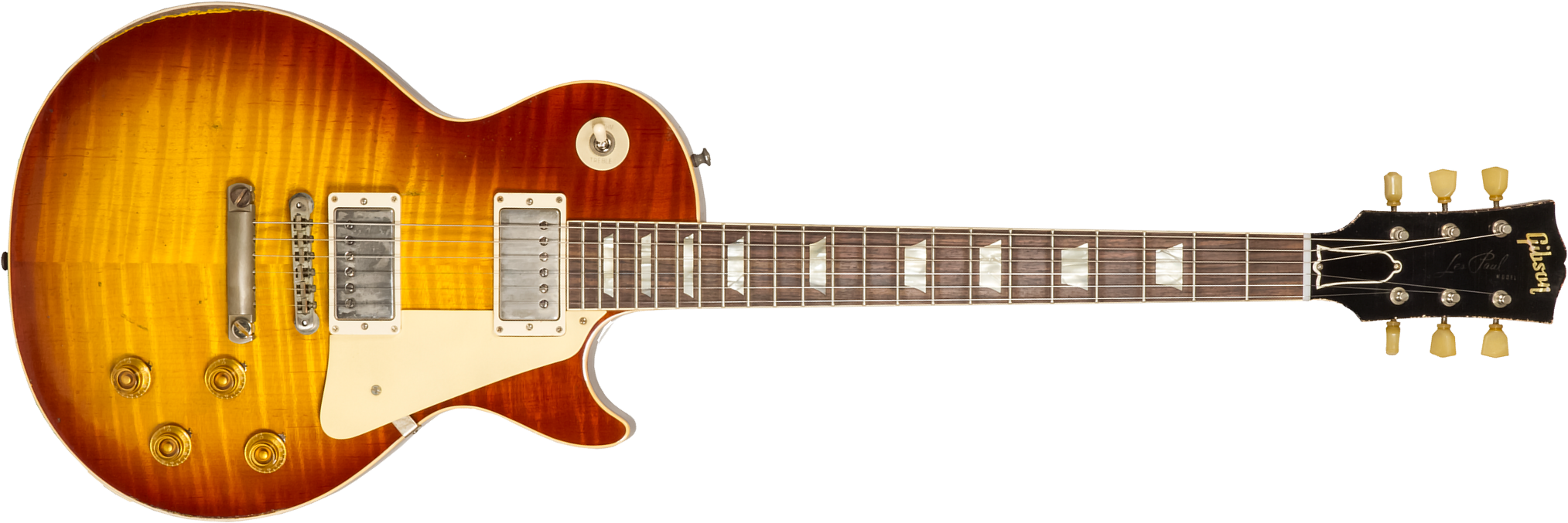 Gibson Custom Shop M2m Les Paul Standard 1959 Reissue 2h Ht Rw #932156 - Ultra Heavy Aged Iced Tea Burst - Single-Cut-E-Gitarre - Main picture