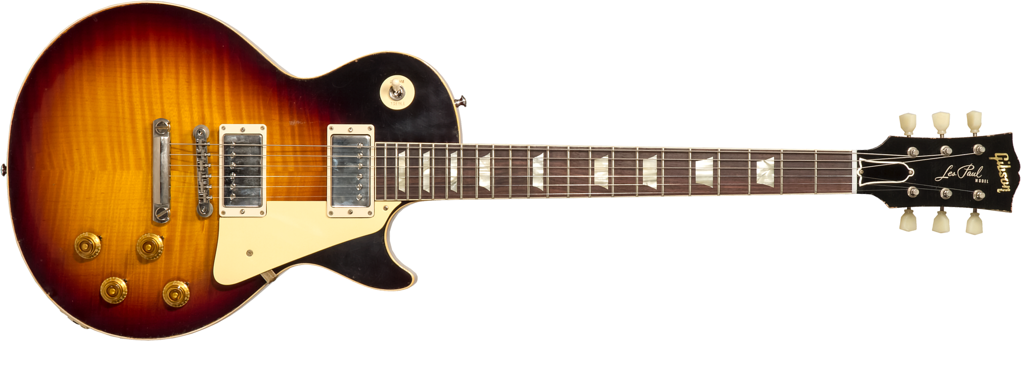 Gibson Custom Shop M2m Les Paul Standard 1959 Reissue 2h Ht Rw #932163 - Murphy Lab Light Aged Dark Burst - Single-Cut-E-Gitarre - Main picture