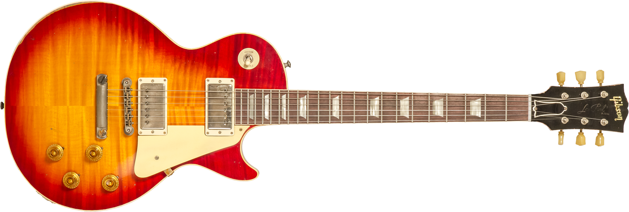 Gibson Custom Shop M2m Les Paul Standard 1959 Reissue 2h Ht Rw #934231 - Murphy Lab Heavy Aged Factory Burst - Single-Cut-E-Gitarre - Main picture