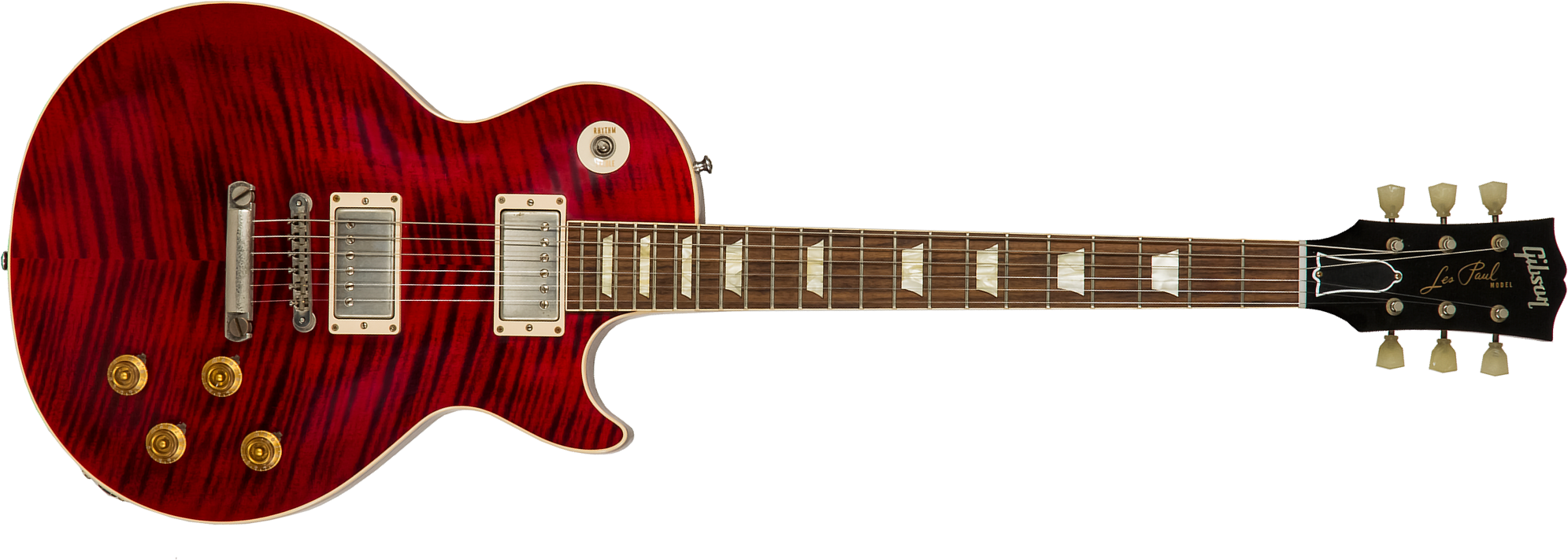 Gibson Custom Shop M2m Les Paul Standard 1959 Reissue 2h Ht Rw #943147 - Vos Red Tiger - Single-Cut-E-Gitarre - Main picture