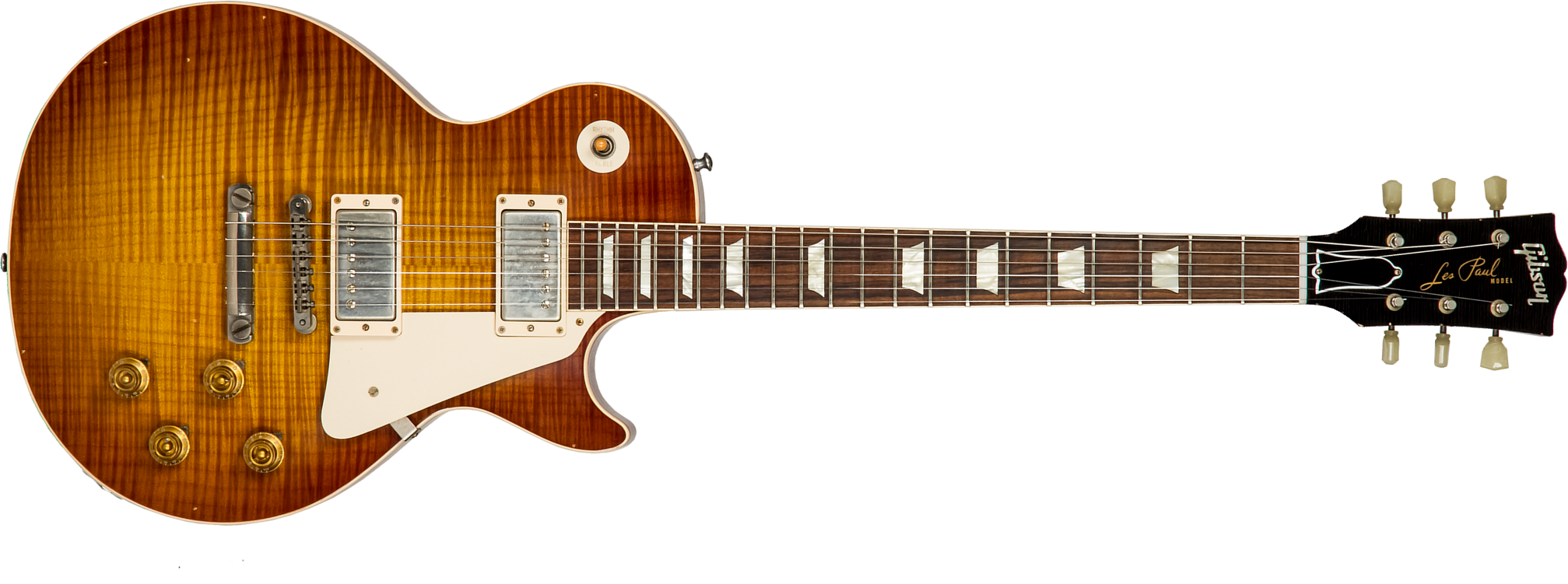 Gibson Custom Shop M2m Les Paul Standard 1959 Reissue 2h Ht Rw #943170 - Lightly Aged Iced Tea - Single-Cut-E-Gitarre - Main picture