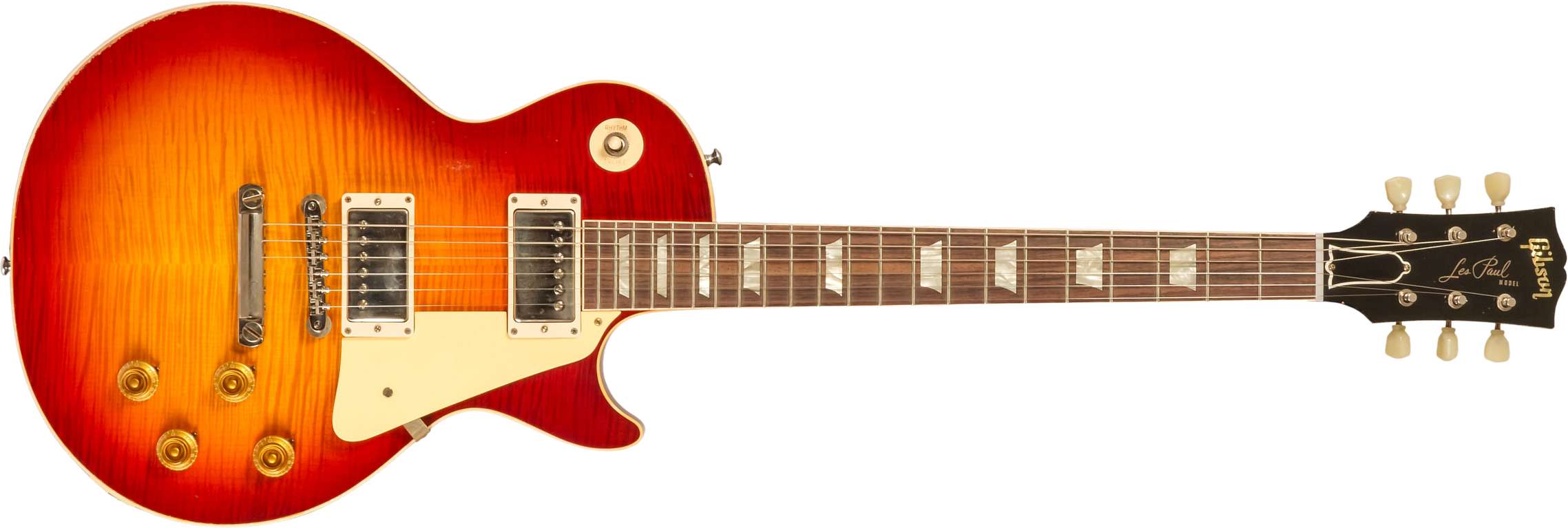 Gibson Custom Shop M2m Les Paul Standard 1959 Reissue 2h Ht Rw #94394 - Murphy Lab Light Aged Factory Burst - Single-Cut-E-Gitarre - Main picture