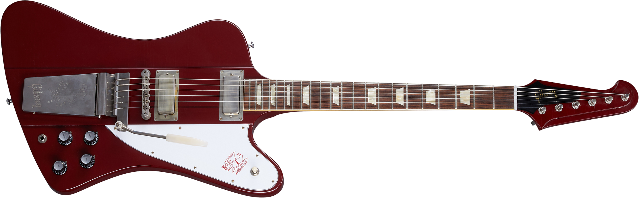 Gibson Custom Shop Murphy Lab Firebird 1963 Maestro Reissue Trem 2mh Rw - Light Aged Cardinal Red - Retro-Rock-E-Gitarre - Main picture