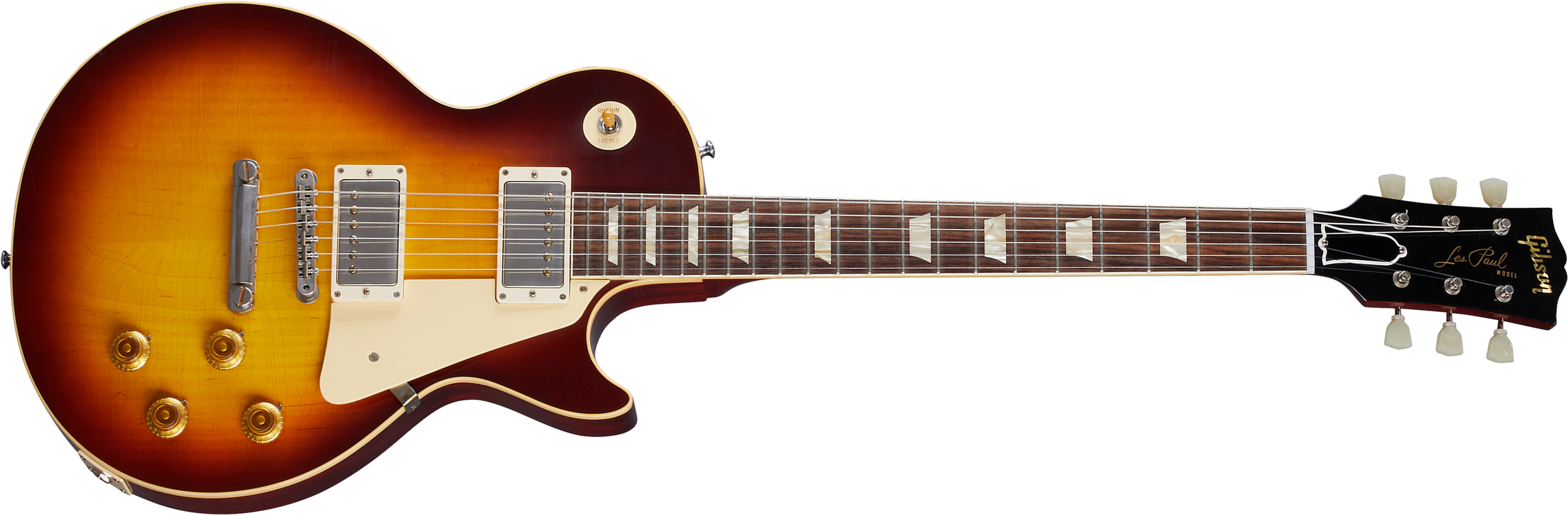 Gibson Custom Shop Murphy Lab Les Paul Standard 1958 Reissue 2h Ht Rw - Ultra Light Aged Bourbon Burst - Single-Cut-E-Gitarre - Main picture