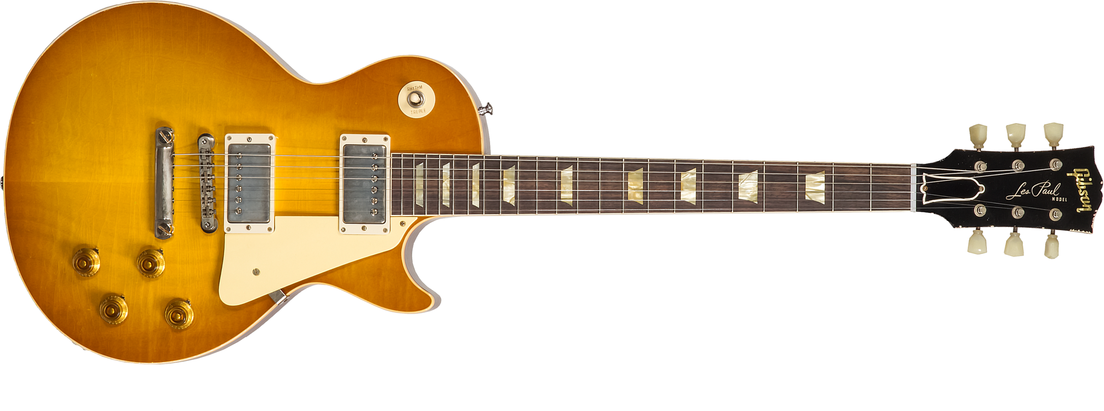 Gibson Custom Shop Murphy Lab Les Paul Standard 1958 Reissue 2h Ht Rw #821279 - Light Aged Lemon Burst - Single-Cut-E-Gitarre - Main picture