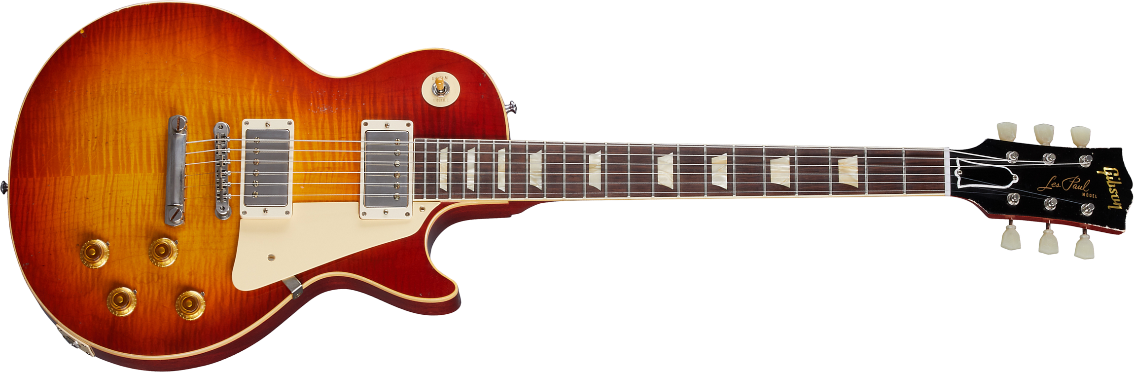 Gibson Custom Shop Murphy Lab Les Paul Standard 1959 Reissue 2h Ht Rw - Light Aged Cherry Tea Burst - Single-Cut-E-Gitarre - Main picture