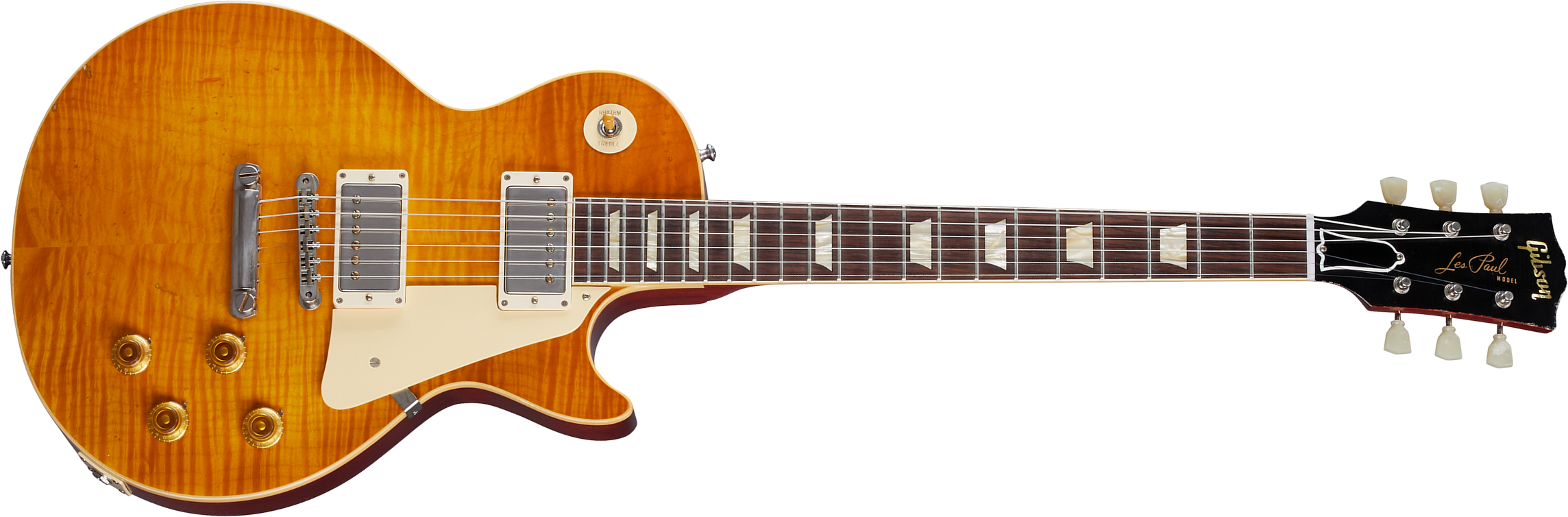 Gibson Custom Shop Murphy Lab Les Paul Standard 1959 Reissue 2h Ht Rw - Light Aged Dirty Lemon - Single-Cut-E-Gitarre - Main picture