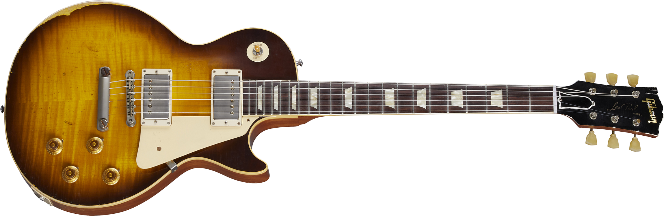 Gibson Custom Shop Murphy Lab Les Paul Standard 1959 Reissue 2h Ht Rw - Ultra Heavy Aged Kindred Burst - Single-Cut-E-Gitarre - Main picture