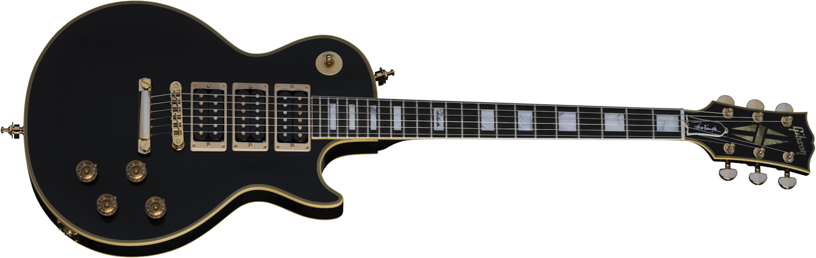 Gibson Custom Shop Peter Frampton Les Paul Custom Phenix Signature 3h Ht Eb - Vos Ebony - Single-Cut-E-Gitarre - Main picture