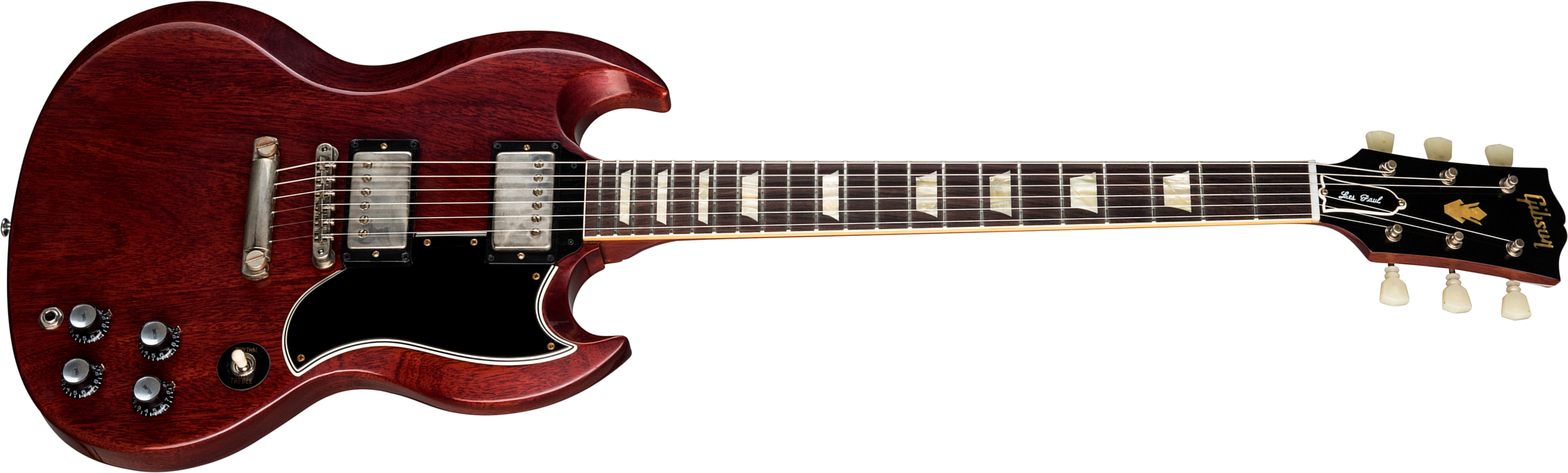 Gibson Custom Shop Sg Standard 1961 Reissue Stop Bar 2019 2h Ht Rw Rw - Vos Cherry Red - Double Cut E-Gitarre - Main picture
