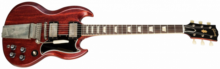 Gibson Custom Shop 1964 SG Standard Reissue W/ Maestro Vibrola - Vos cherry red