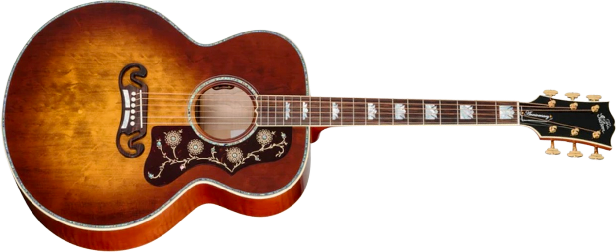 Gibson Custom Shop Sj200 Ann. Ltd Super Jumbo Epicea Erable Rw - Cremona Burst - Folk-Gitarre - Main picture