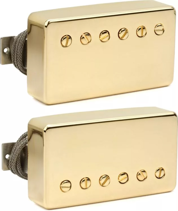 Gibson Custombucker Matched Set Historic Collection 2h Alnico-3 2c True Historic Gold - Gitarre Tonabnehmer - Main picture