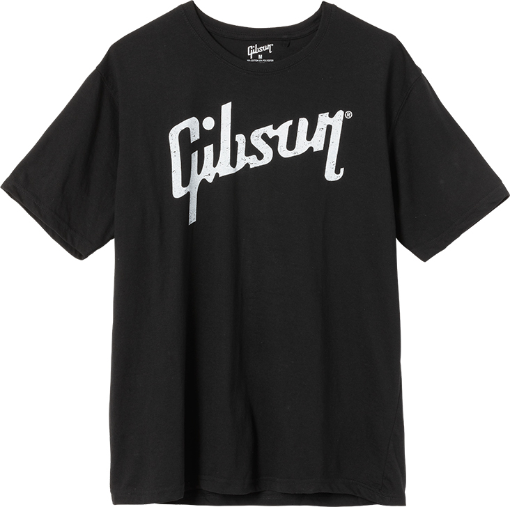Gibson Distressed Logo T Medium Black - M - T-shirt - Main picture