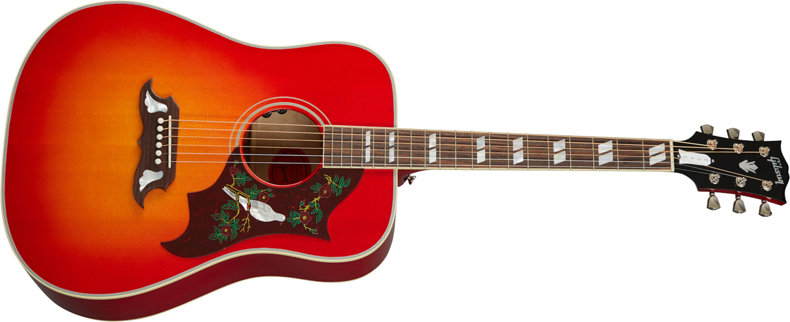 Gibson Dove Original 2020 Dreadnought Epicea Erable Rw - Vintage Cherry Sunburst - Elektroakustische Gitarre - Main picture