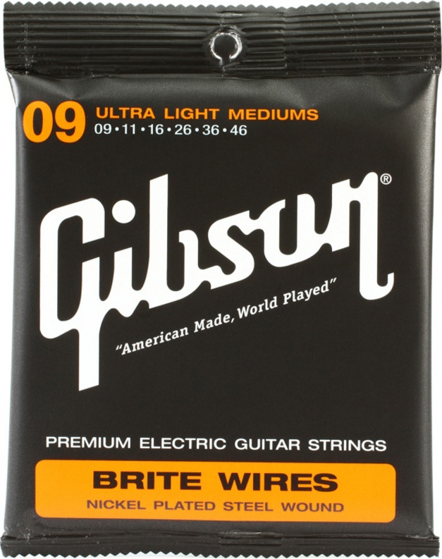 Gibson Jeu De 6 Cordes Electric (6) Brite Wires Seg-700ulmc 09-46 - E-Gitarren Saiten - Main picture