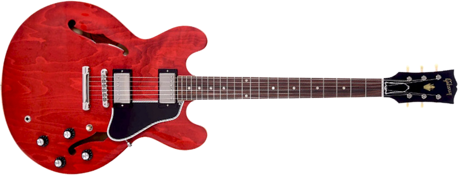 Gibson Es-335 1961 Kalamazoo Historic 2019 2h Ht Rw - Gloss Sixties Cherry - Semi-Hollow E-Gitarre - Main picture