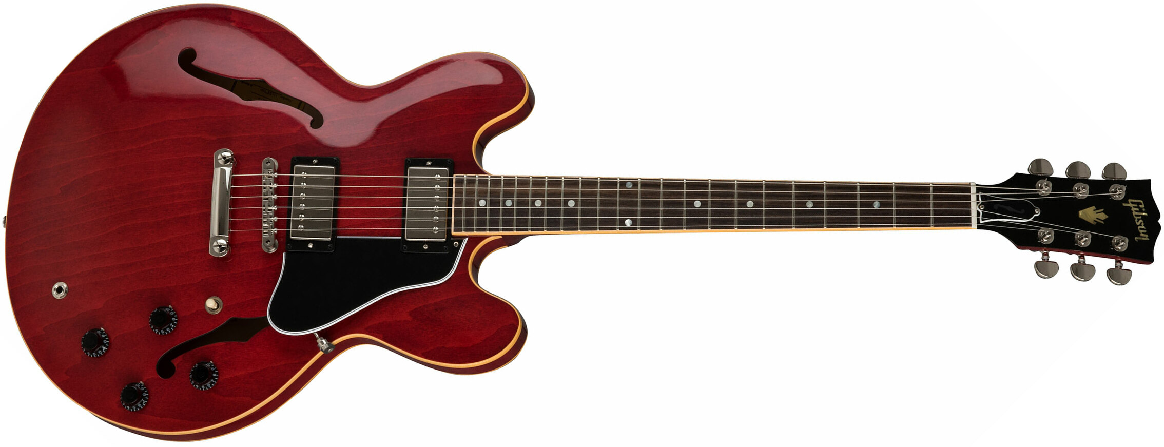 Gibson Es-335 Dot 2019 Hh Ht Rw - Antique Faded Cherry - Semi-Hollow E-Gitarre - Main picture