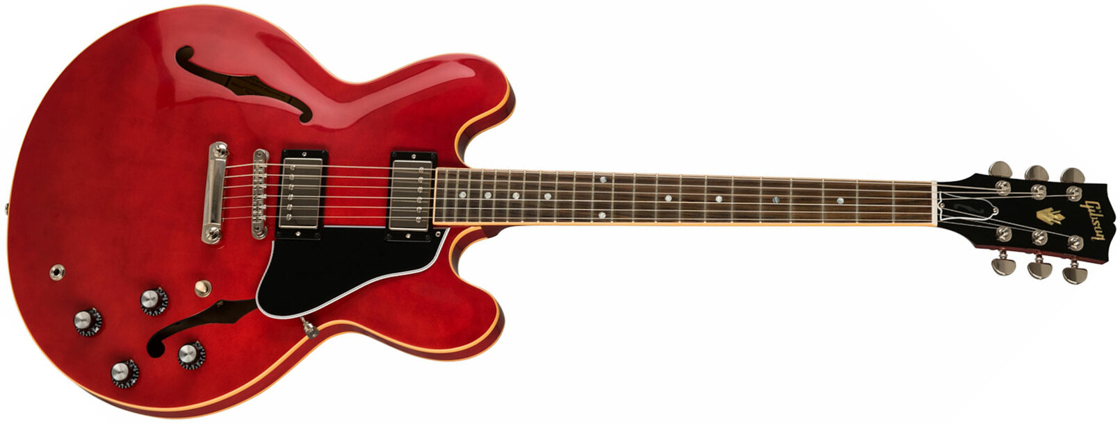 Gibson Es-335 Dot 2019 Hh Ht Rw - Antique Faded Cherry - Semi-Hollow E-Gitarre - Main picture