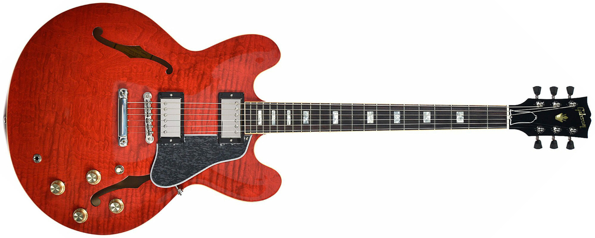 Gibson Es-335 Figured 2018 Ltd - Antique Sixties Cherry - Semi-Hollow E-Gitarre - Main picture