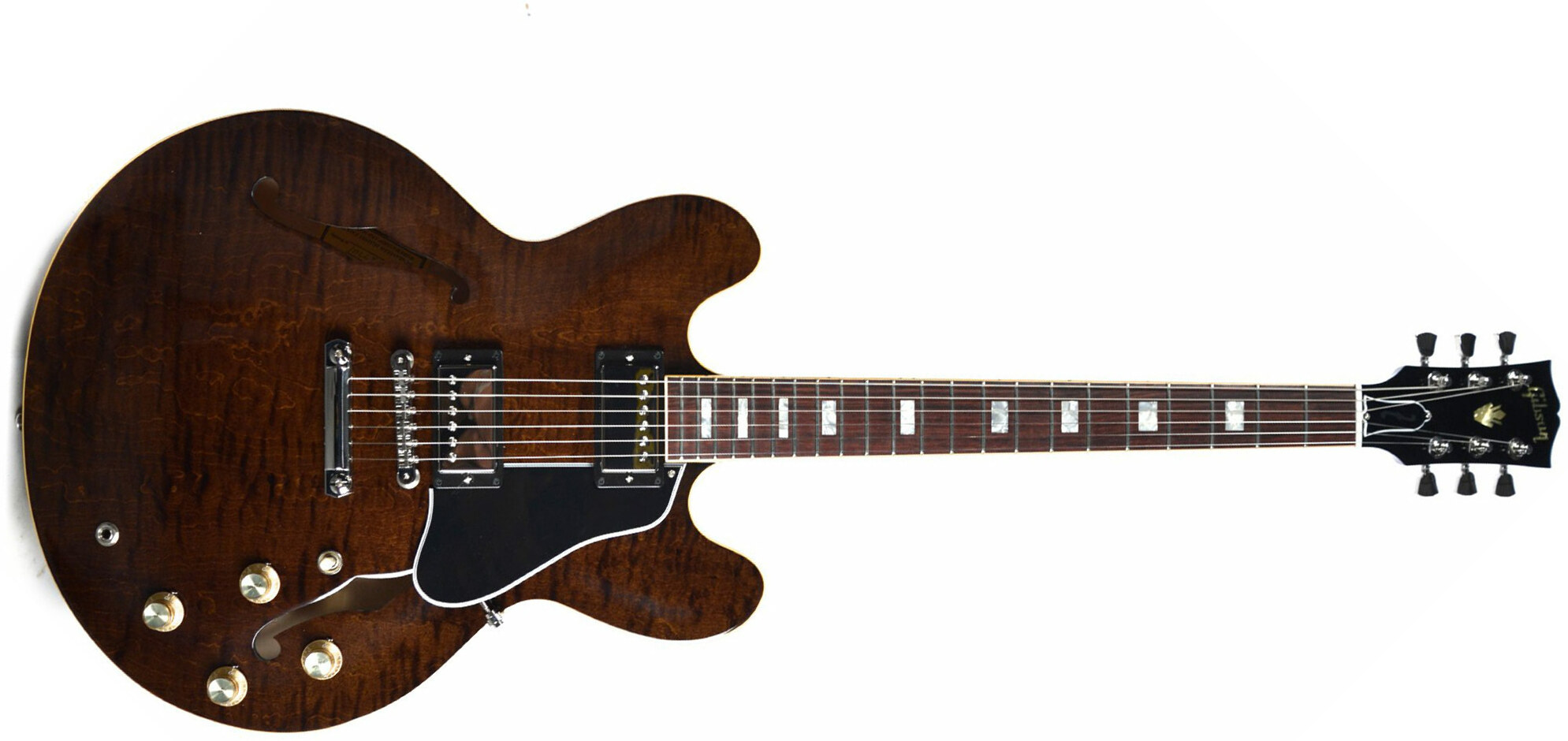Gibson Es-335 Figured 2018 Ltd - Antique Walnut - Semi-Hollow E-Gitarre - Main picture